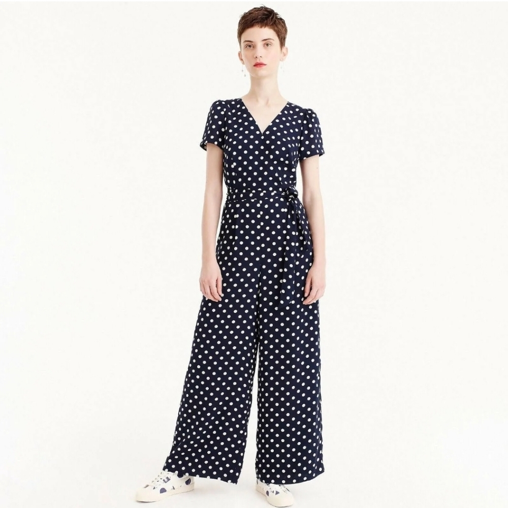 J. Crew | Short Sleeve Wrap Jumpsuit